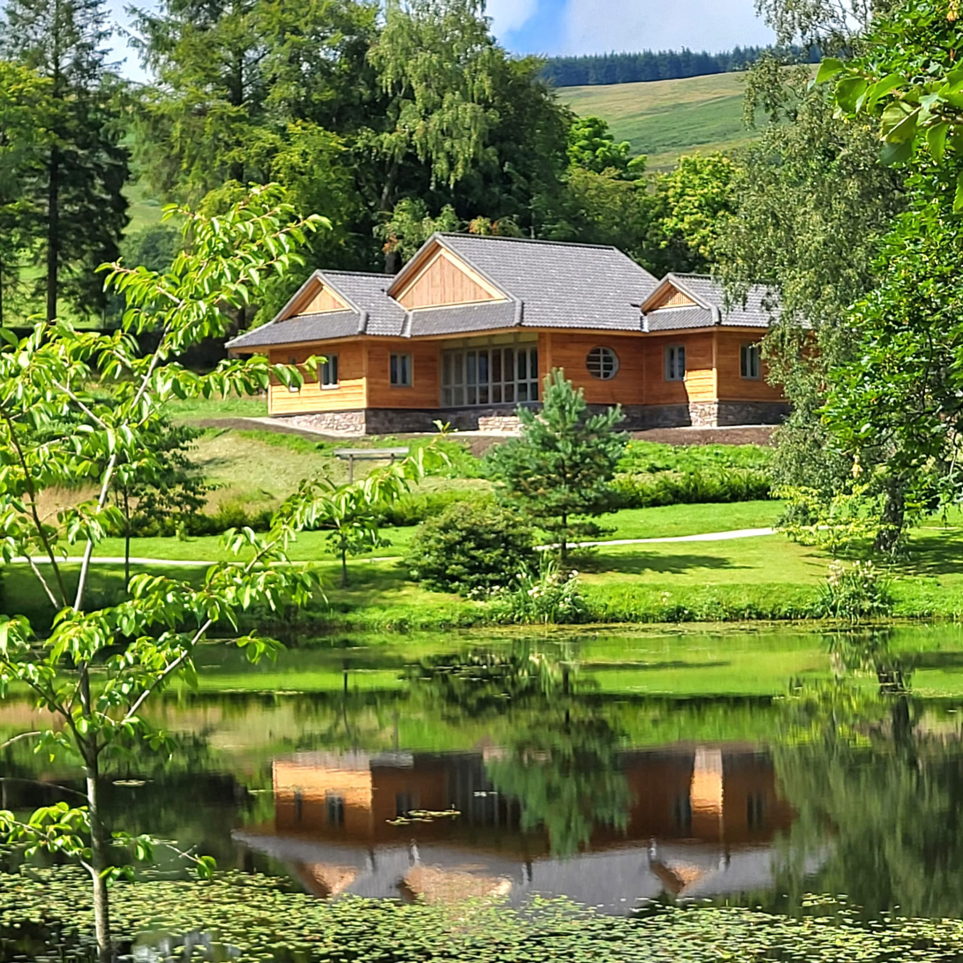 Lodge as seen from the garden